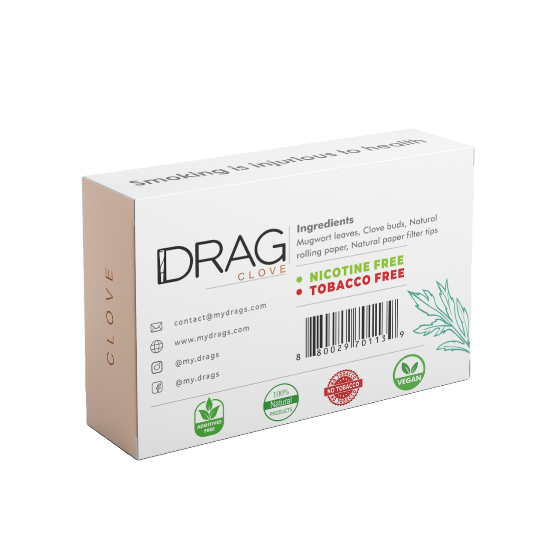 Drag Clove - Herbal Preroll | Mugwort & Cloves | Tobacco-Free & Nicotine-Free
