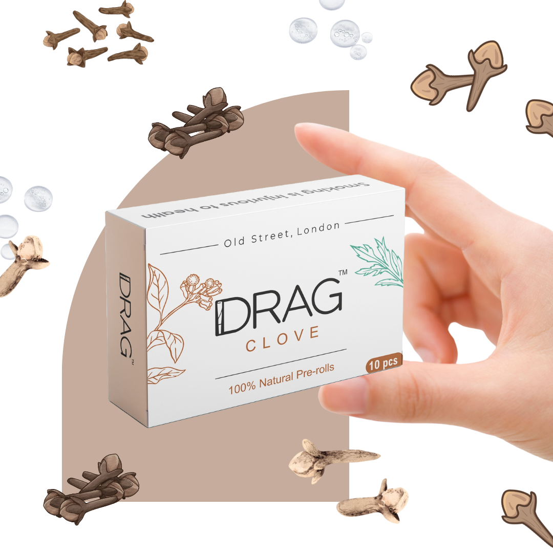 Drag Clove - Herbal Preroll | Mugwort & Cloves | Tobacco-Free & Nicotine-Free