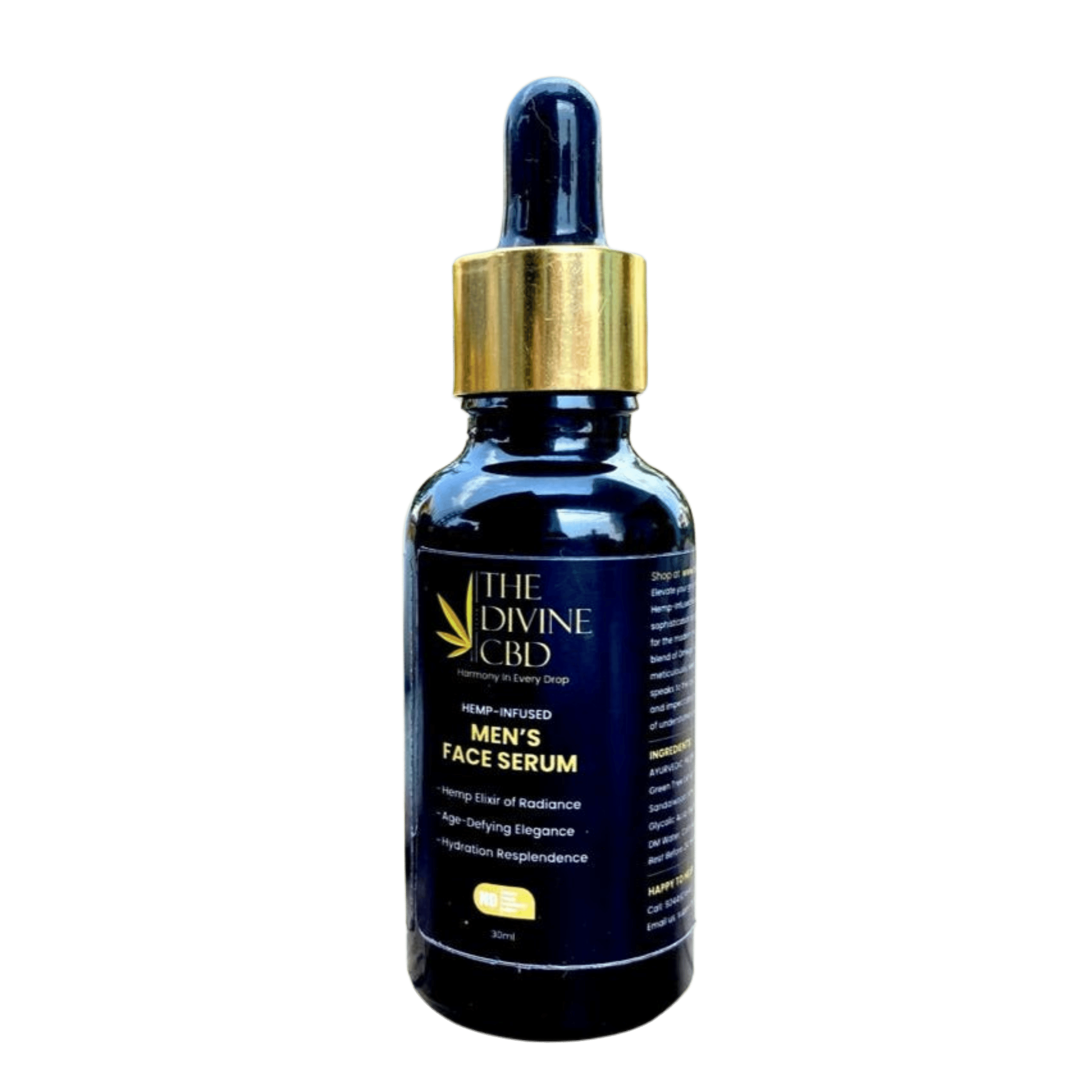 The Divine CBD- Mens’ Face Serum | Refined Grooming, Timeless Appeal.
