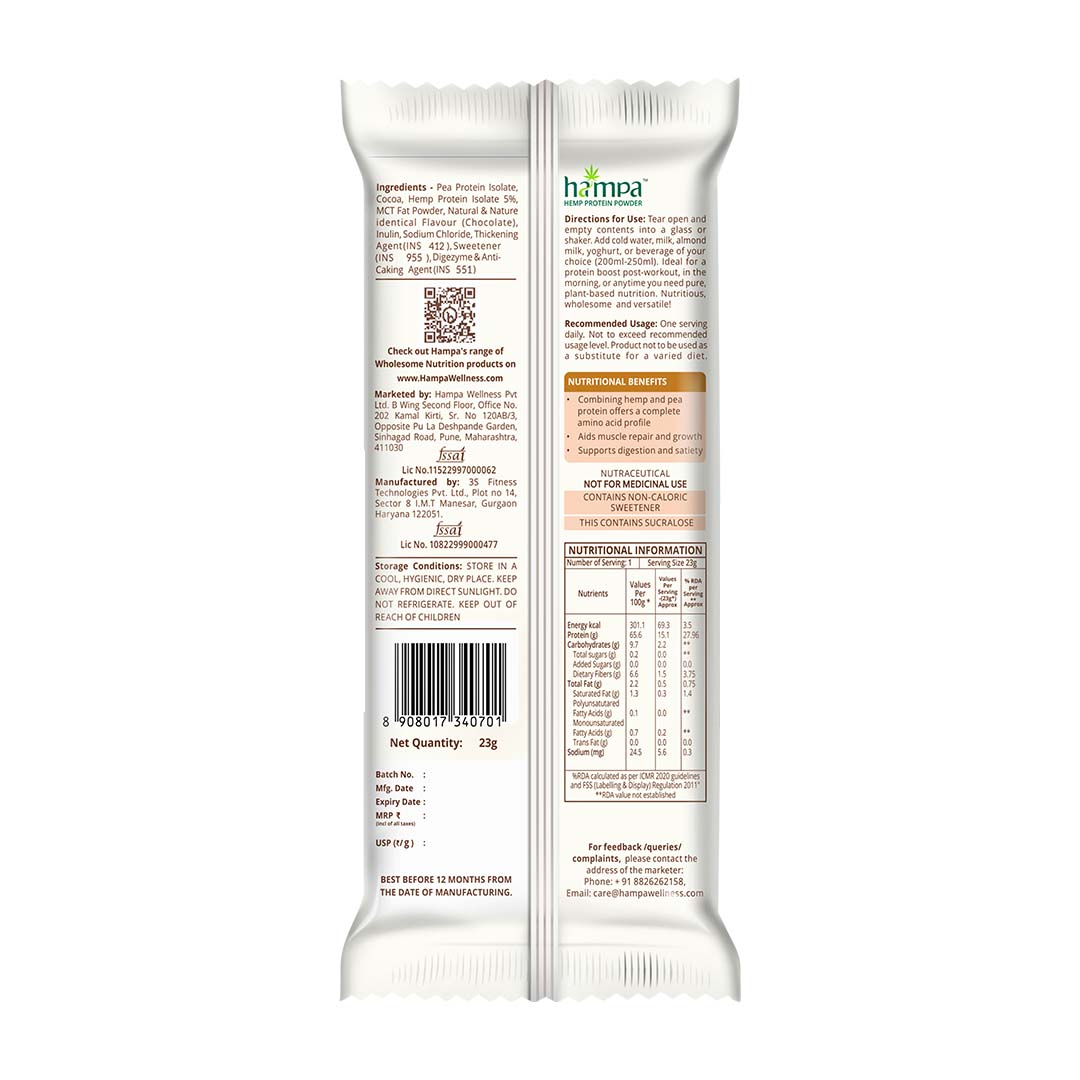 Hampa Wellness - Protein Powder - Chocolate