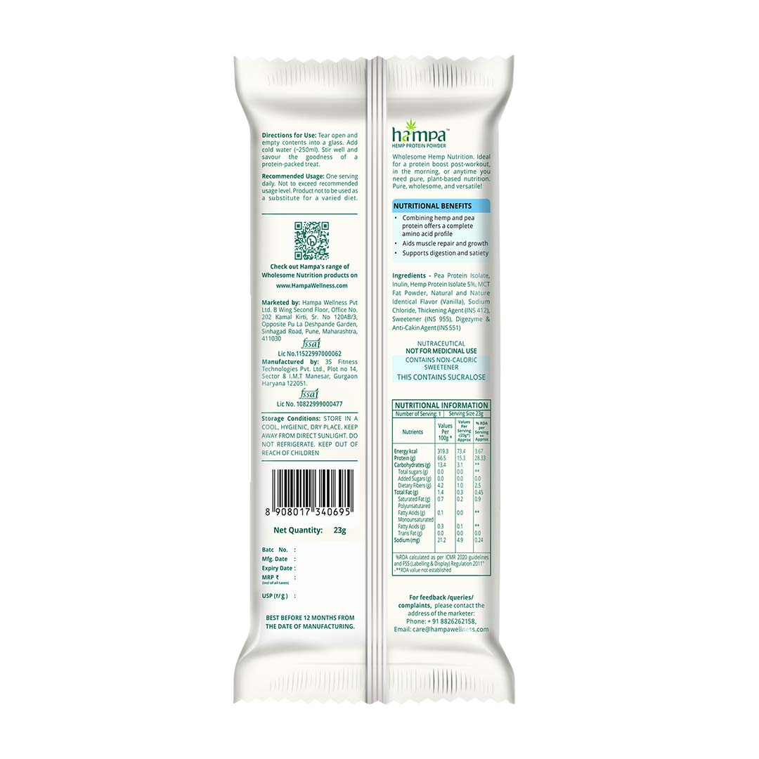 Hampa Wellness - Protein Powder - Vanilla