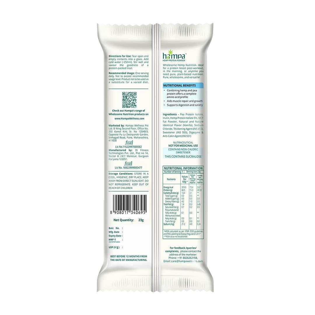 Hampa Wellness - Protein Powder - Vanilla.