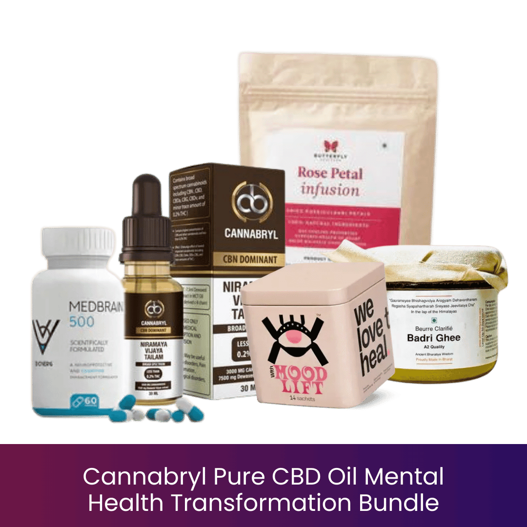 Cannabryl Pure CBD Oil Mental Health Transformation Bundle.