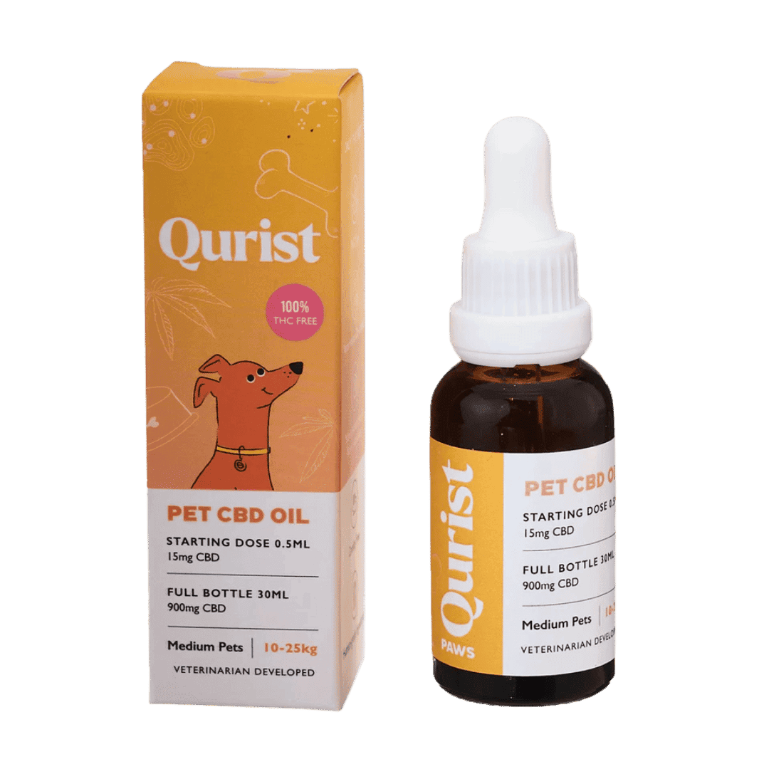 Qurist Pet CBD Oil - For Medium Pets - 900mgPet MedicineQurist Pet CBD Oil - For Medium Pets  900 mg | Aids Bone & Joint Health