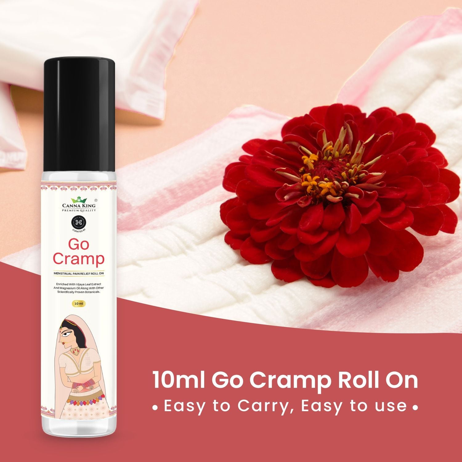 Cannaking- Go Cramp: Menstrual Pain Relief Spray & Roll On