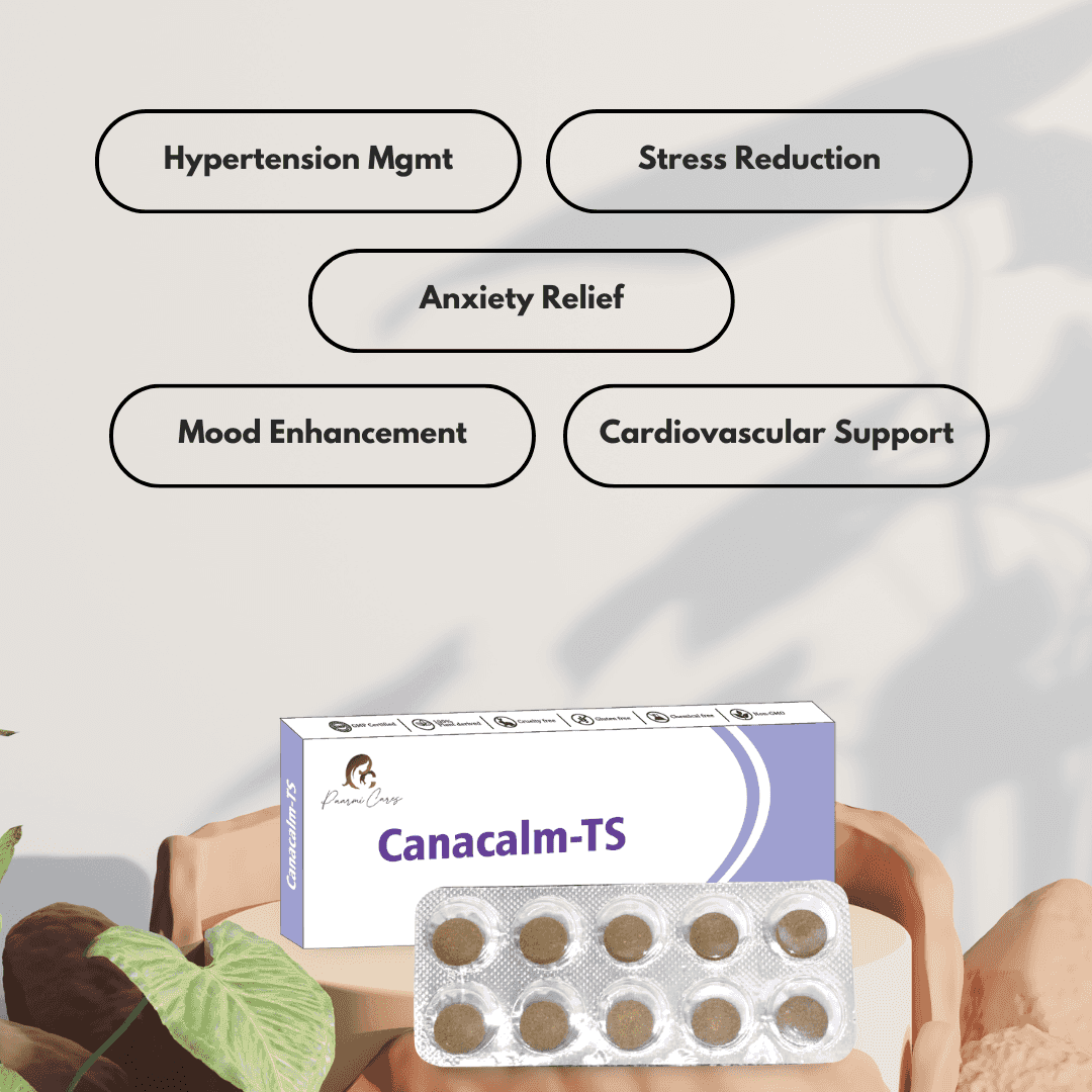 Paarmi Cares- CanaCalm-TS (For Hypertension)TabletsCanaCalm-TS for Hypertension | Stress Relief