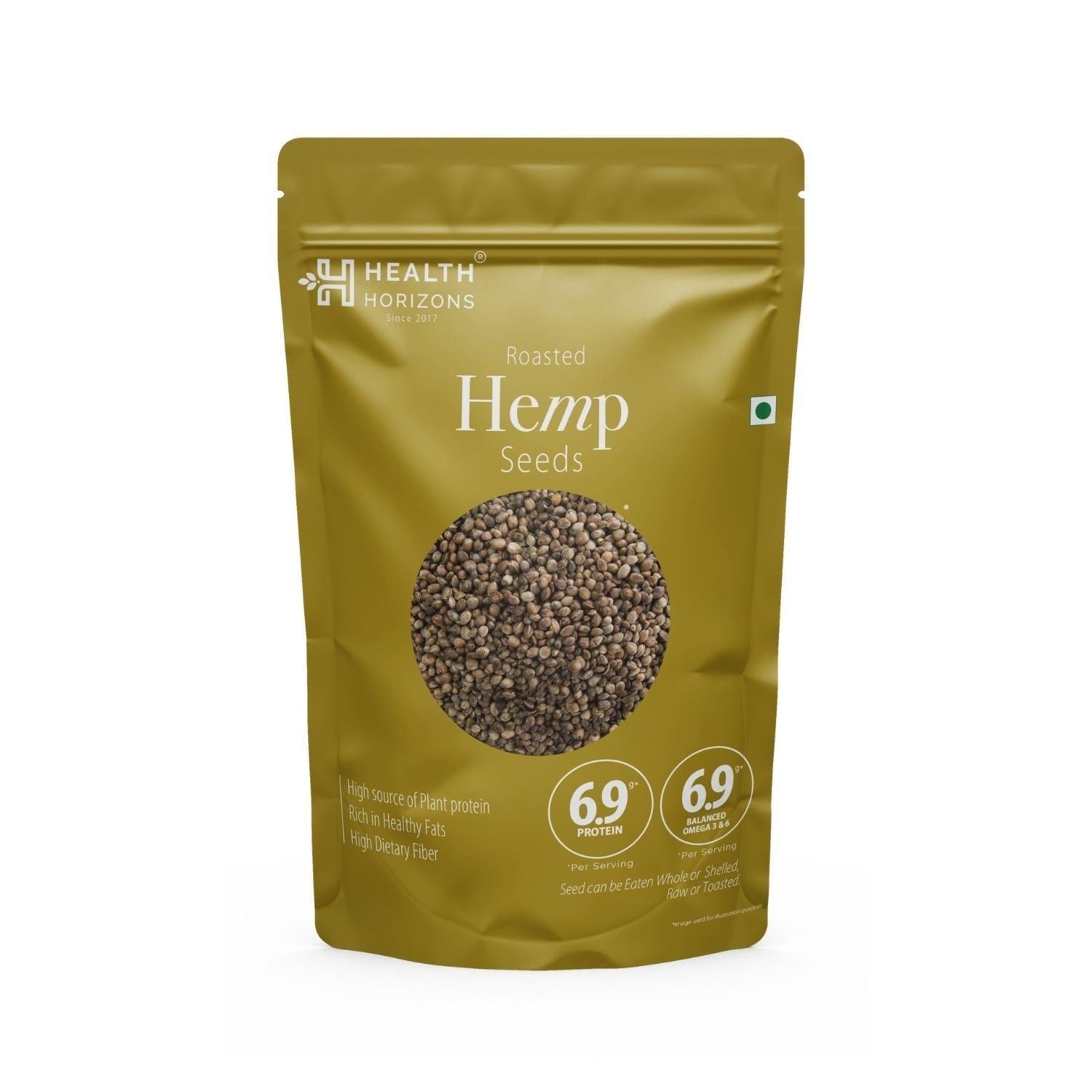 Health Horizons Raw Hemp Seeds - Healthy Snack to Boost Immunity.