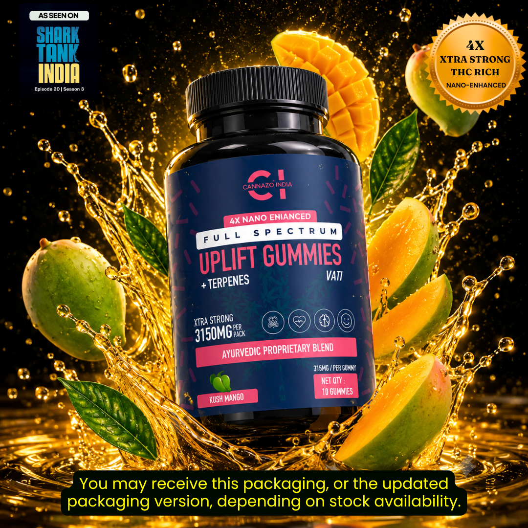 Cannazo Uplift Gummies THC + CBD Oil w/ Adoptogens –