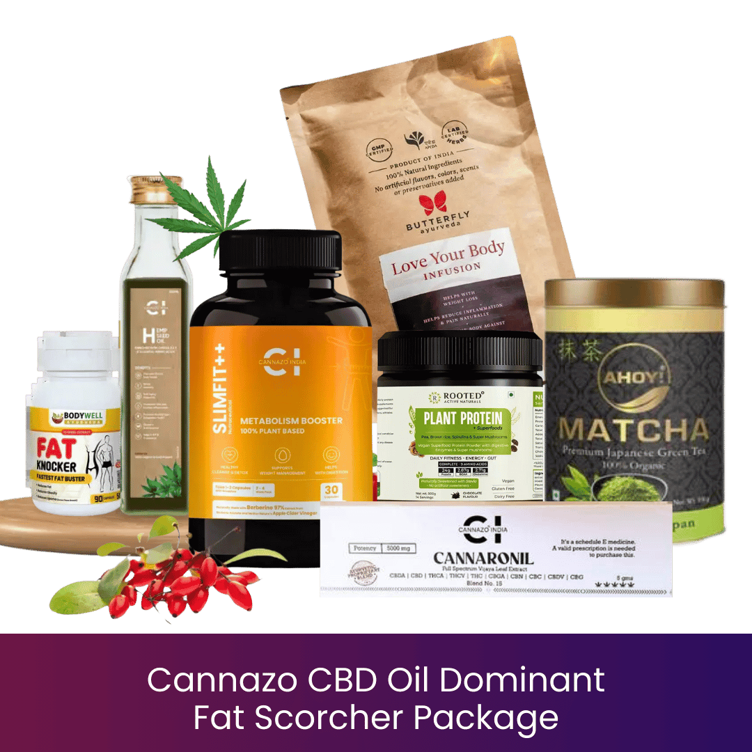 Cannazo CBD Oil Dominant Fat Scorcher Package.