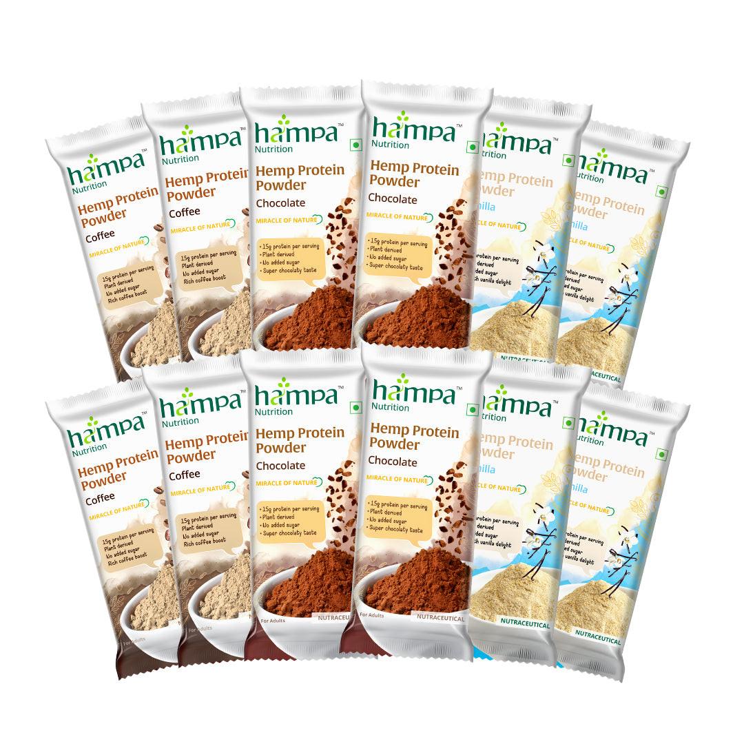 Hampa Wellness - Protein Powder - Mixed Flavours.