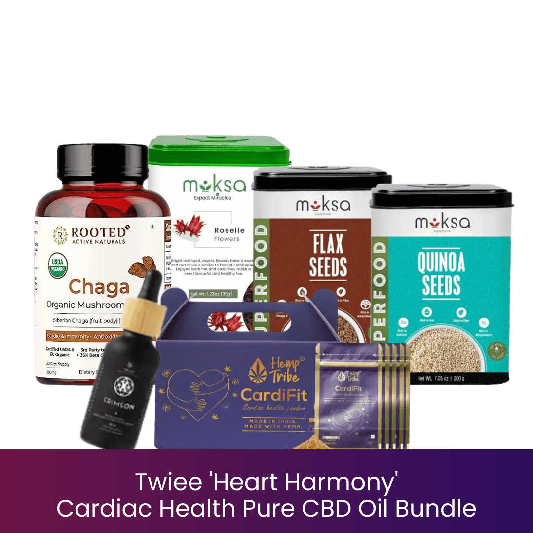 Twiee 'Heart Harmony' Cardiac Health Pure CBD Oil Bundle.