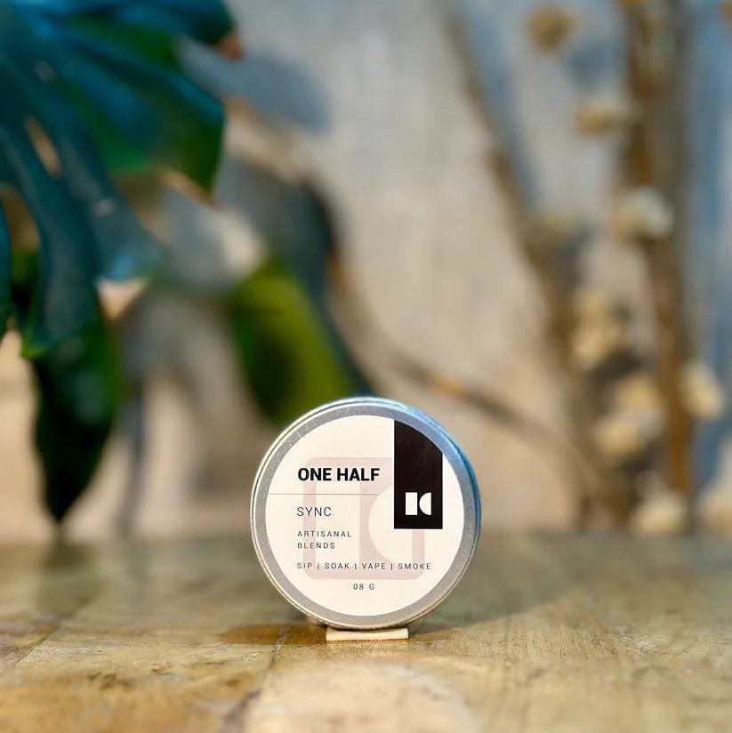 One Half SYNC 8gm Tin- Herbal Smoking BlendHerbal BlendSYNC 8gm Tin- Herbal Smoking Blend | Vivid Dreams & Creativity