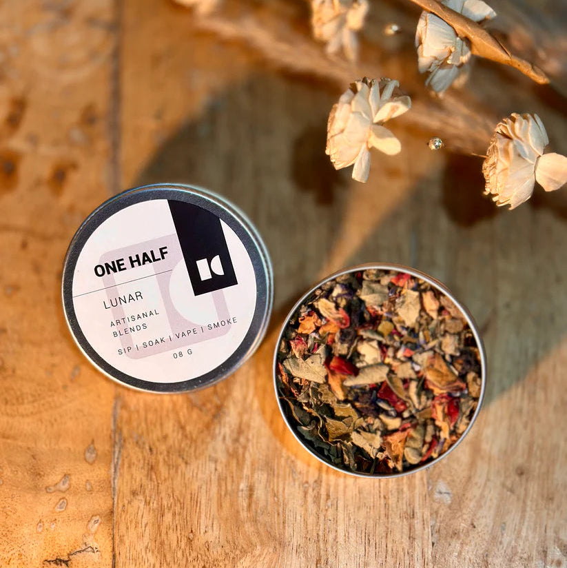 One Half- Lunar 8gm Tin | Herbal Smoking Blend