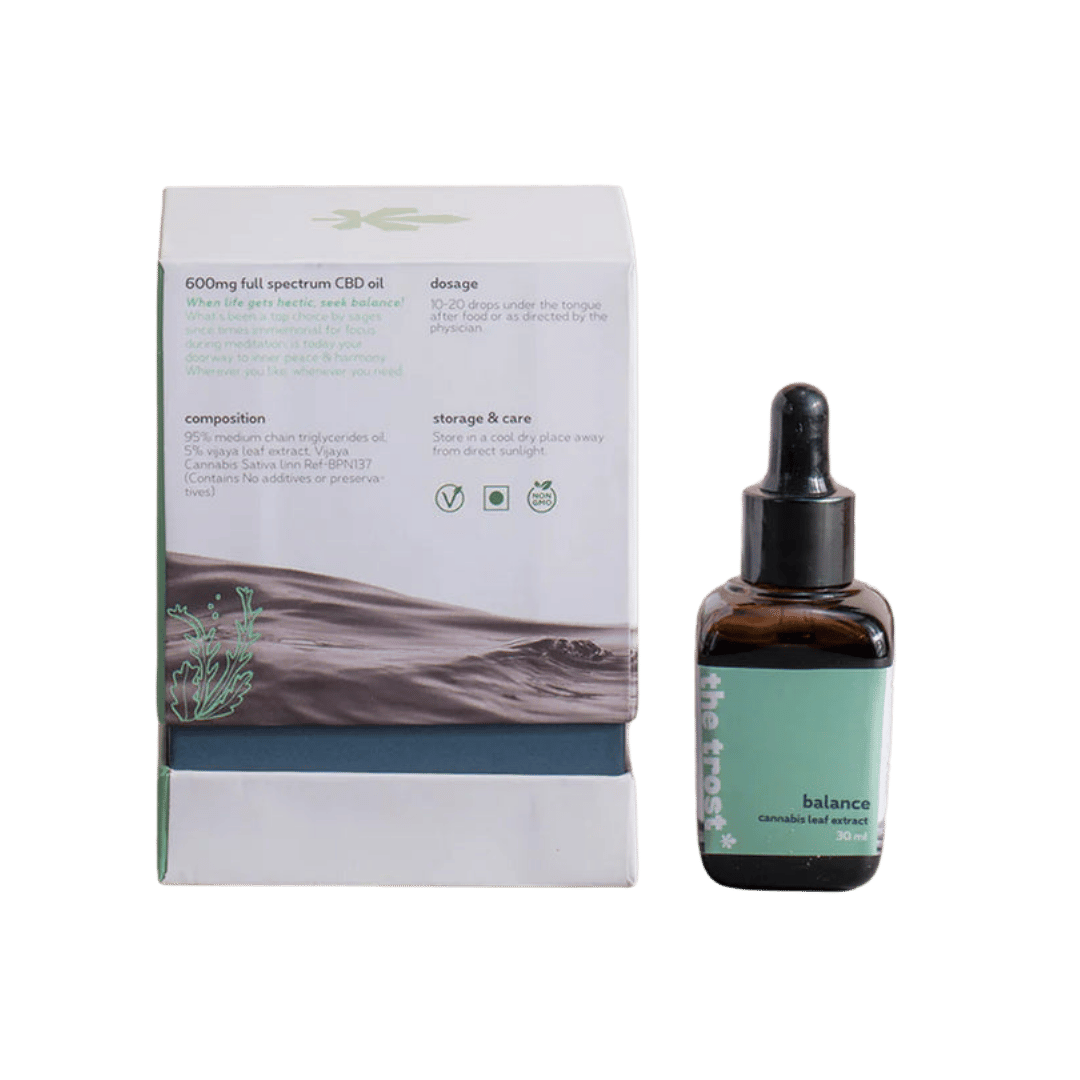 The Trost Full Spectrum CBD Oil (Balance) - 600mg (30ml) - CBD Store India