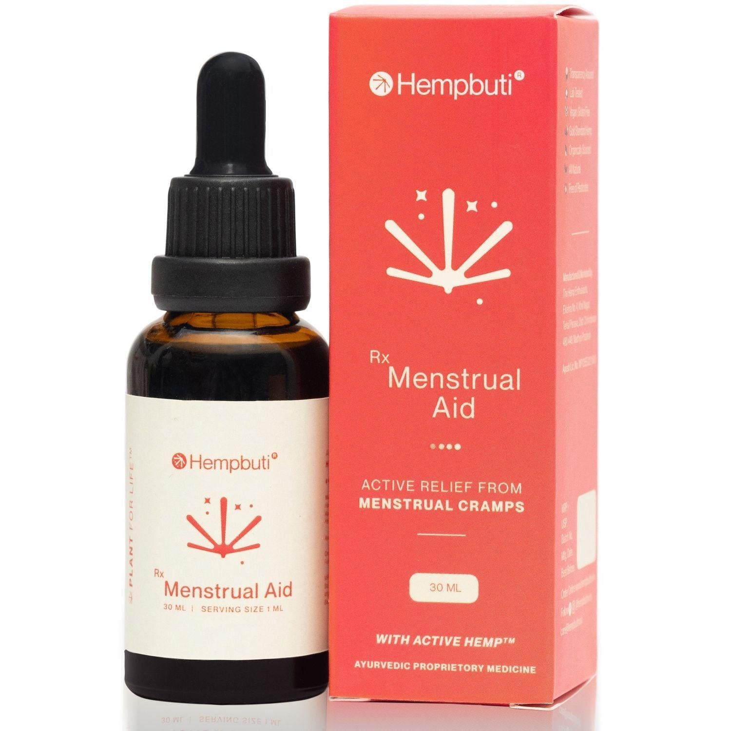 Hempbuti Rx Menstrual Aid 30 Ml.