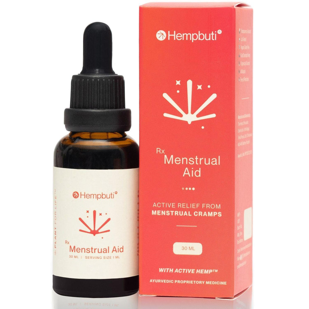 Hempbuti Rx Menstrual Aid 30 MlMenstrual Pain Relief OilHempbuti Rx Menstrual Aid - Cramp Relief Oil | CBD Comfort