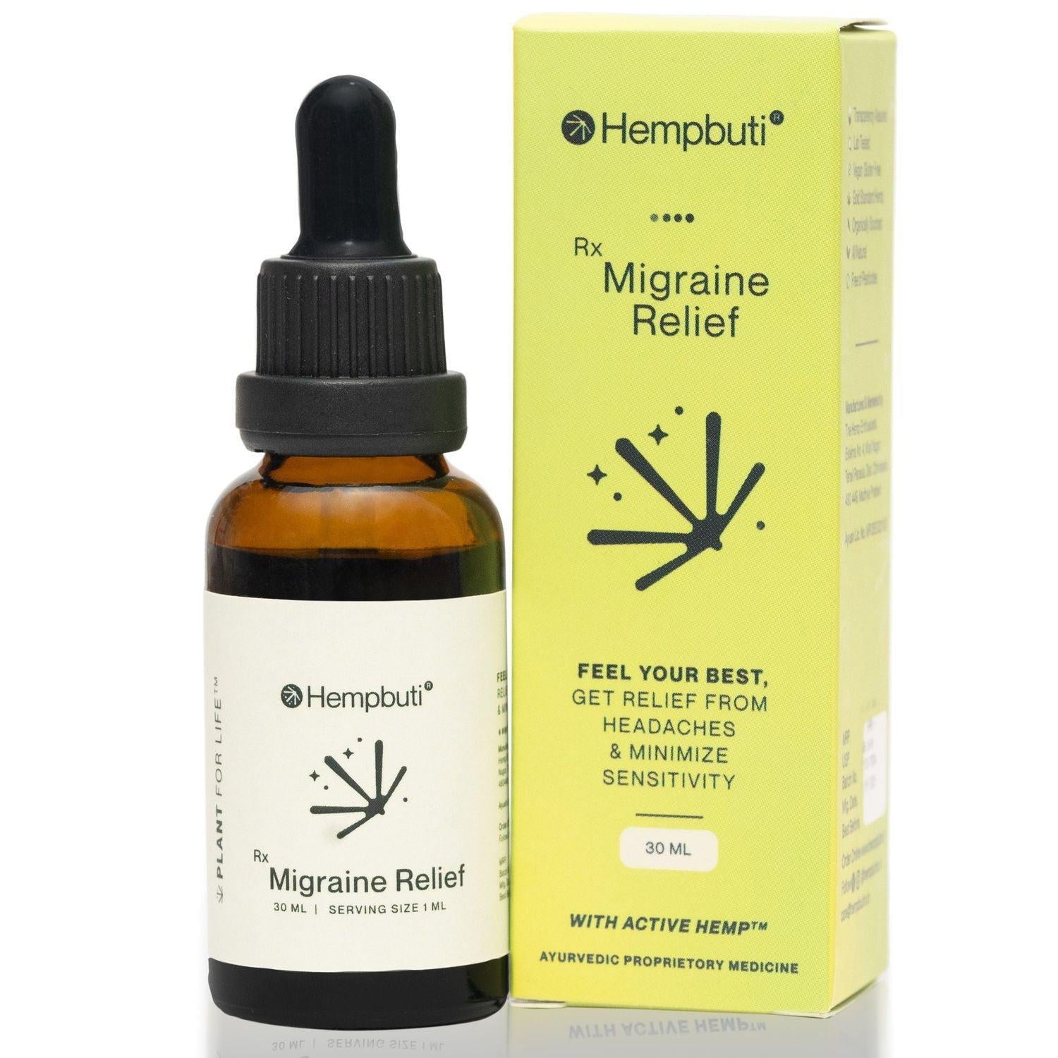 Hempbuti Rx Migraine Aid 30 Ml.