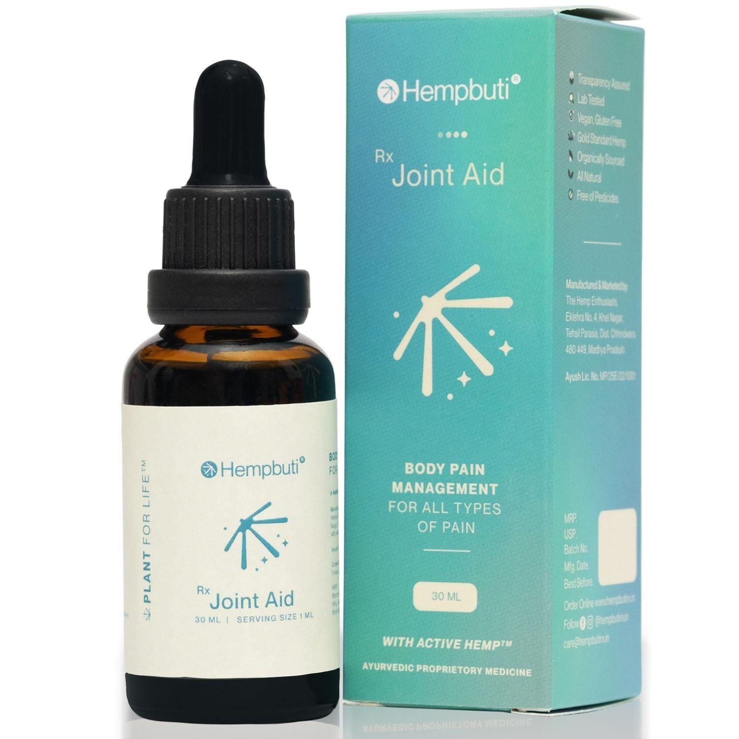 Hempbuti Rx Joint Aid 30 Ml.