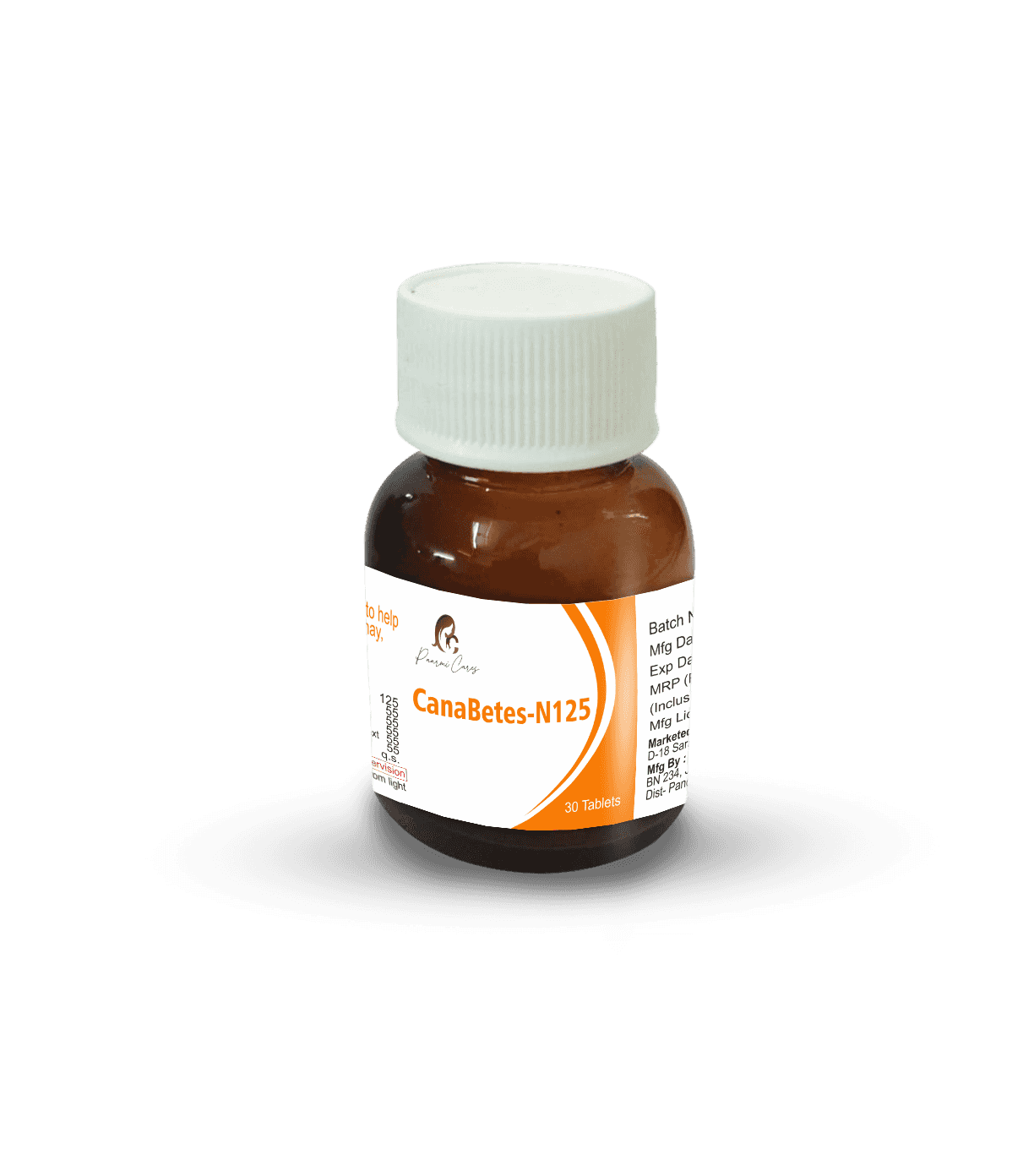 Paarmi Cares- CanaBetes-N125 Medical Cannabis Pills (For Diabetes).