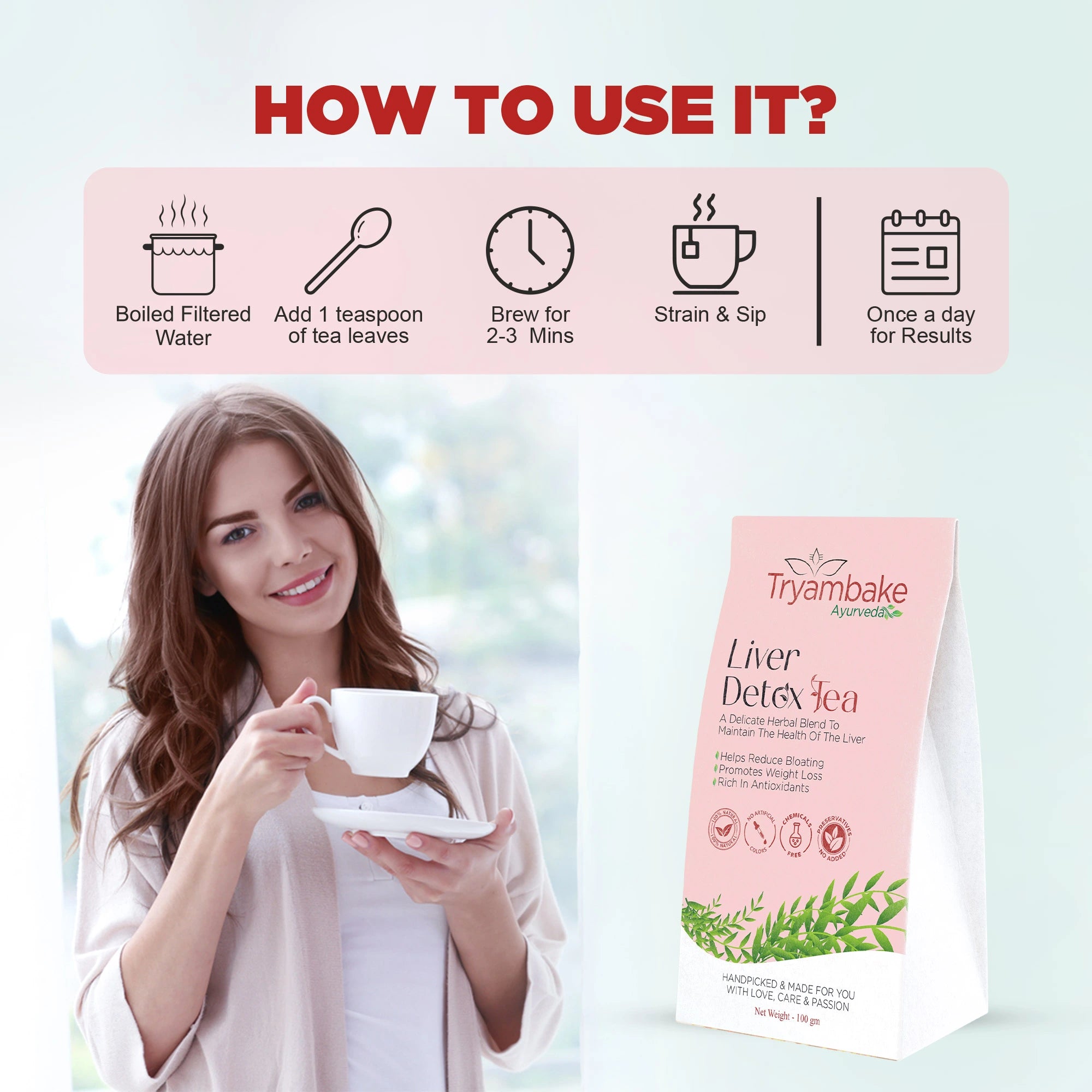 Tryambake Ayurveda Liver Detox Tea.