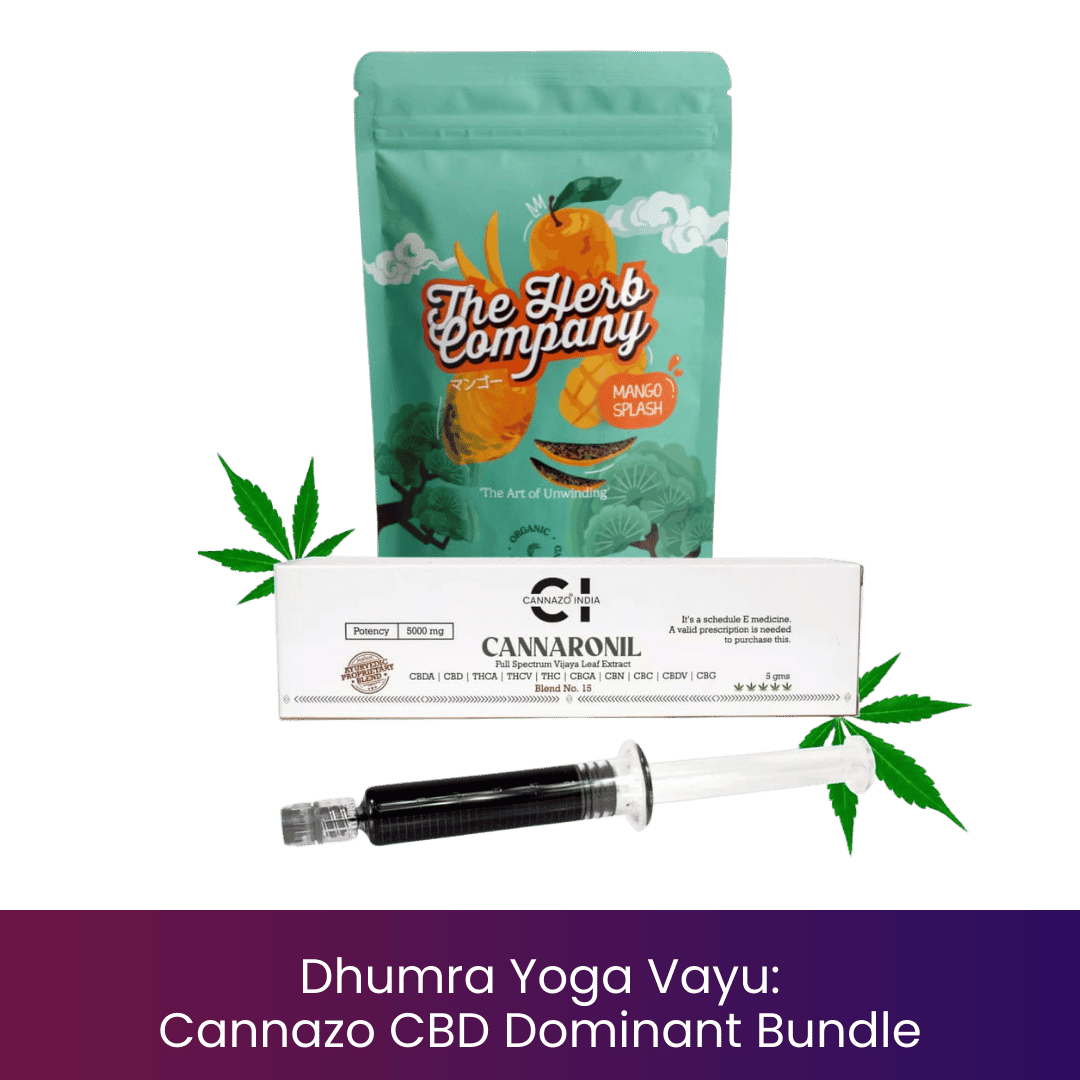 Dhumra Yoga Vayu: Cannazo CBD Dominant Bundle.