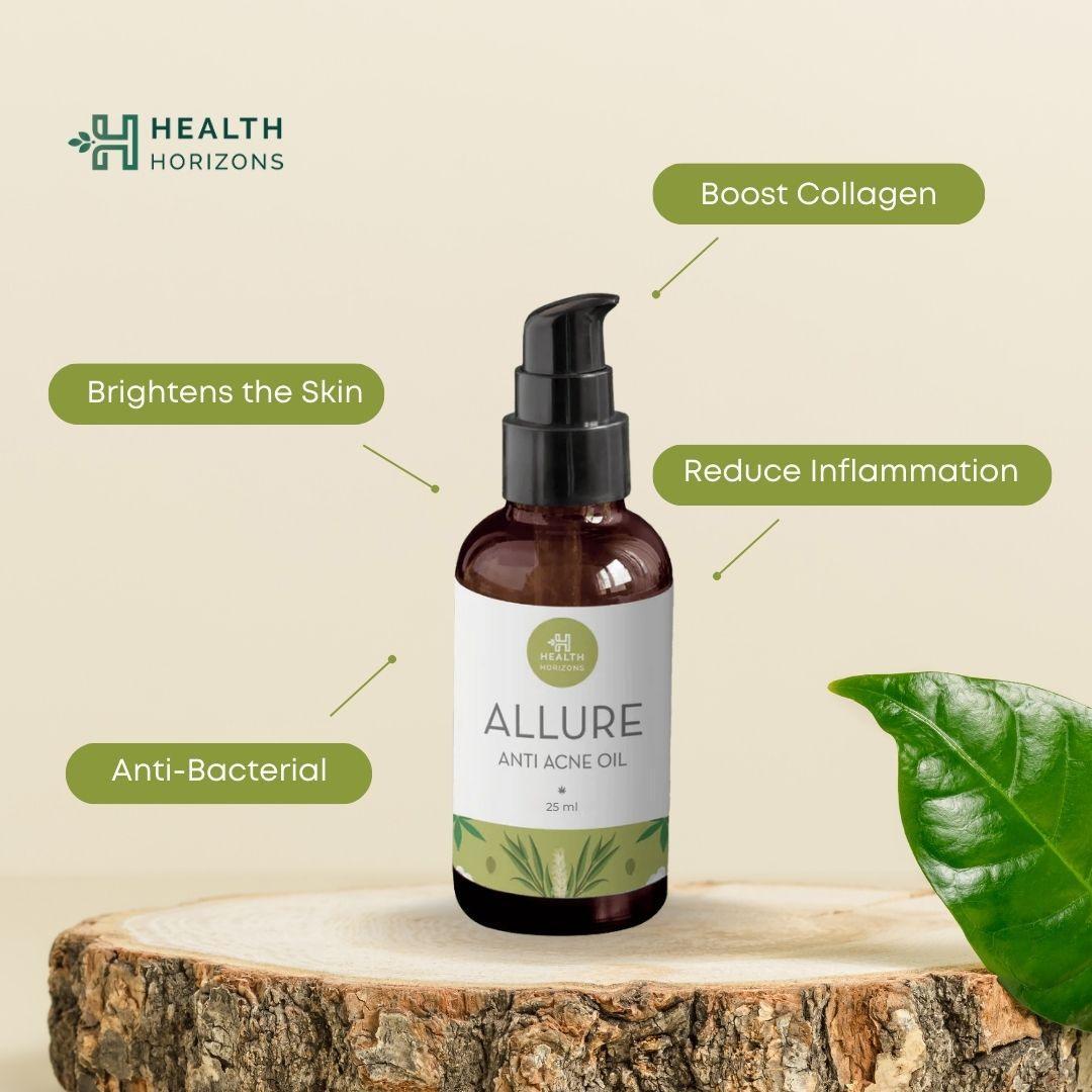 Health Horizon Allure | Anti-Acne Oil | Hemp Oil for Skin and Face.