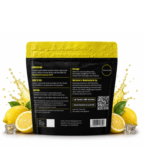 Cannazo Uplift Gummies - CBD Dominant Gummies | 500mg Vijaya & Citrus Lemon