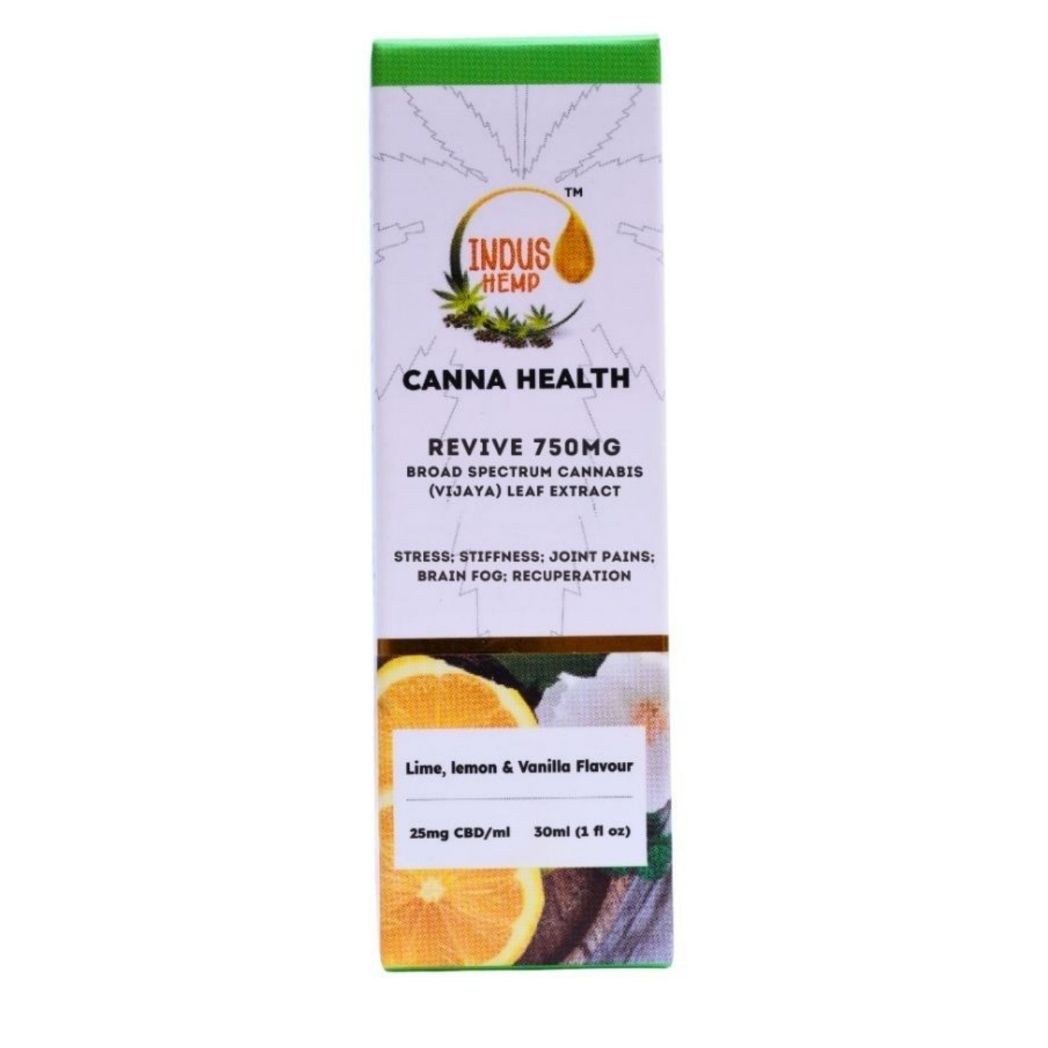 INDUS HEMP CBD Oil Revive – Peppermint & Lime | Stress & Joint Pain Relief (750mg/1500mg/2200mg)