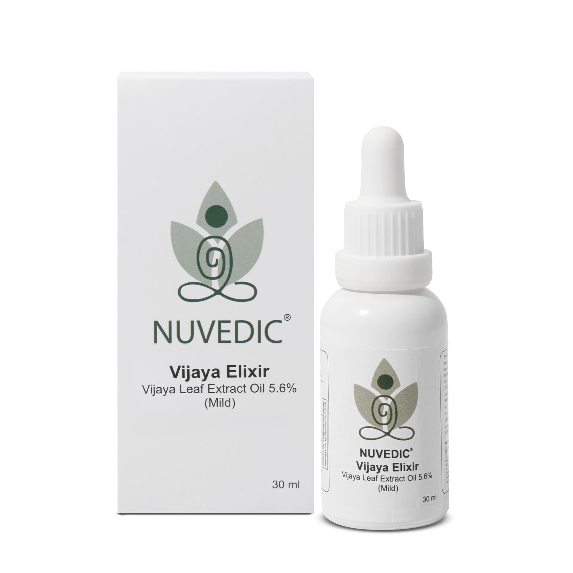 Nuvedic Vijaya Elixir 5.6% | Mild Ayurvedic Cannabis Leaf Extract Oil 30ml.