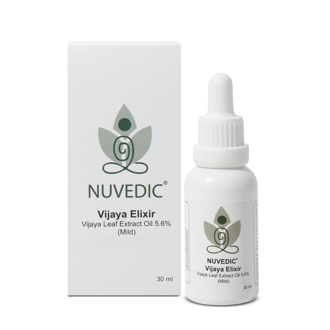 Nuvedic- Vijaya Elixir Vijaya Leaf Extract Oil 5.6% (Mild) 30mlCannabis OilVijaya Elixir Oil - Natural Relief & Sleep | 5.6% Extract