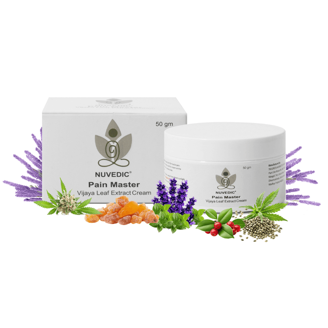 Nuvedic Pain Master Cream | Cannabis Extract Ayurvedic Pain Relief 50gm.