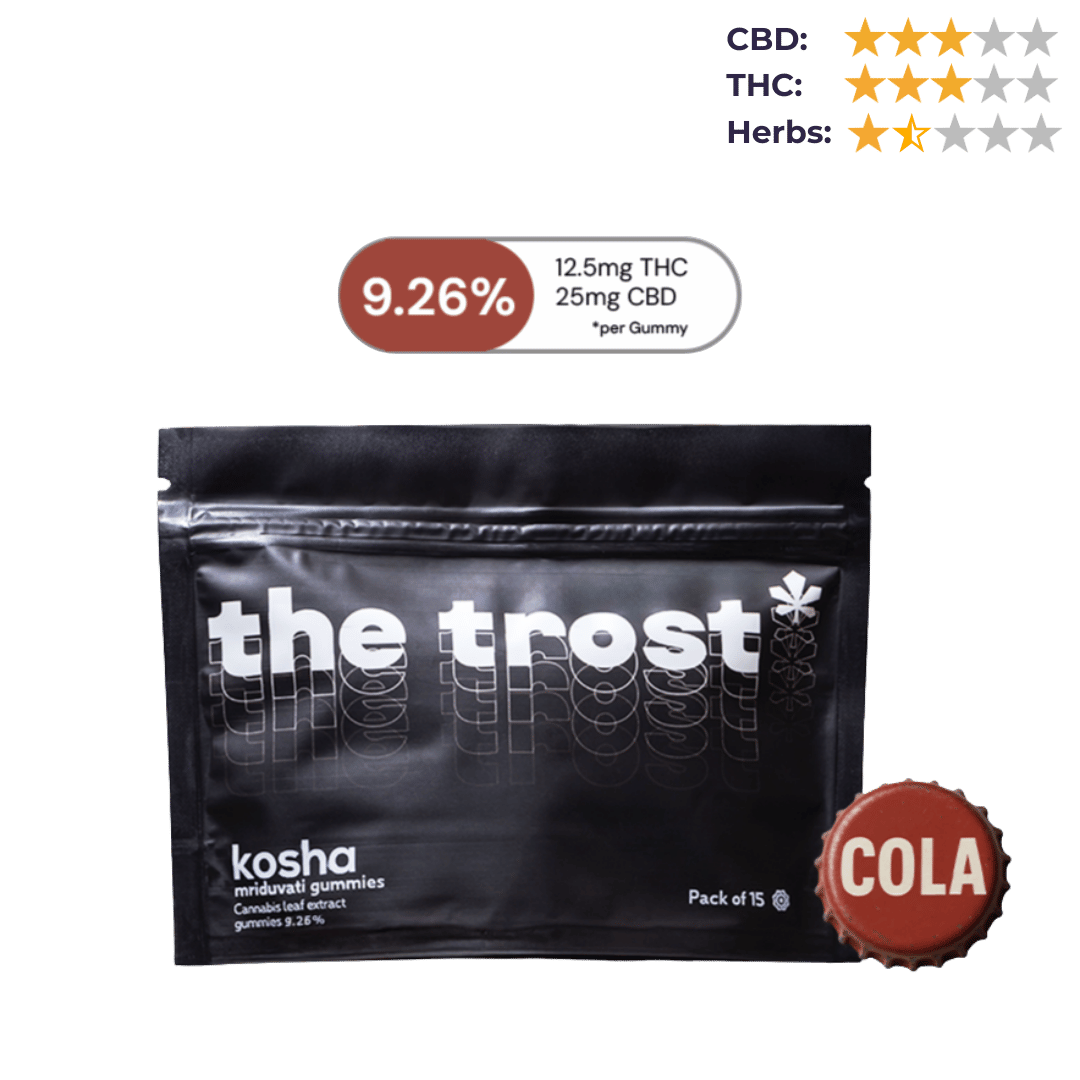 The Trost - Kosha (Cola Flavor) - Extra Strong Cannabis Gummies (Mriduvati) - 9.26% Cannabis Extract.