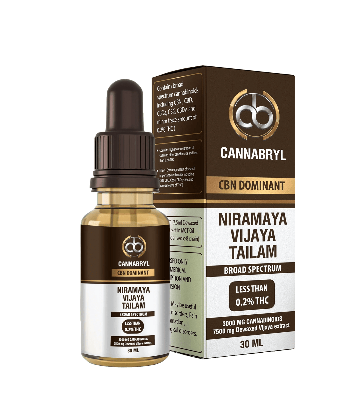 Cannabryl- Niramaya Vijaya Tailam ( Broadspectrum CBN)