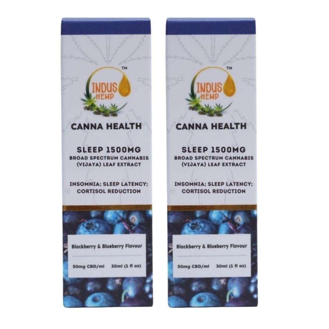 Indus Hemp Sleep CBD Oil Combo | Blueberry & Blackberry.