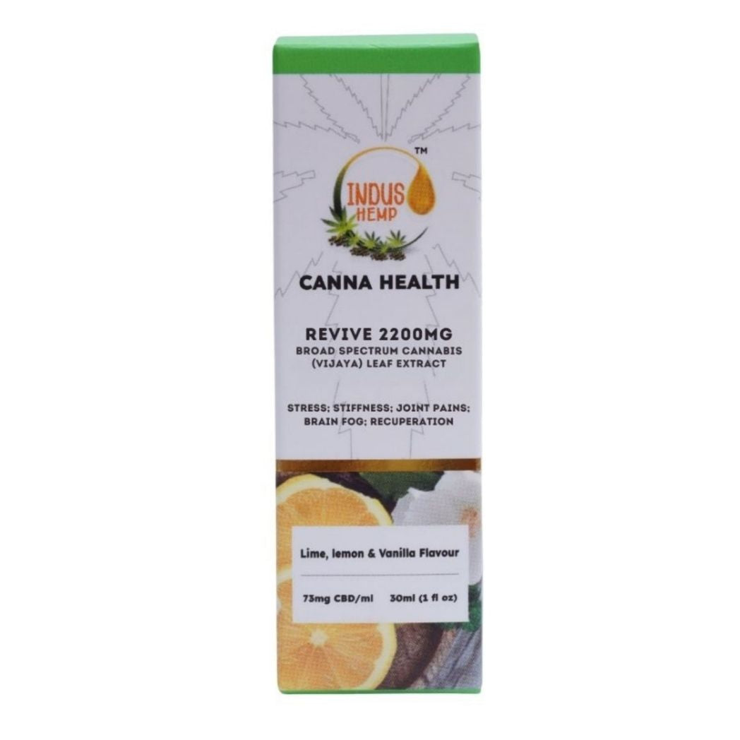 INDUS HEMP CBD Oil Revive – Peppermint & Lime | Stress & Joint Pain Relief (750mg/1500mg/2200mg)
