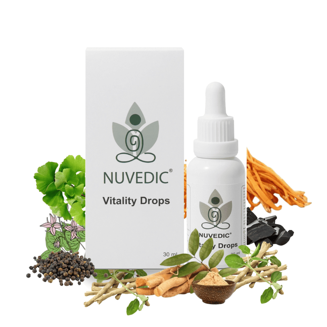 Nuvedic Vitality Drops | Cordyceps Extract - Energy & Stamina Booster 30ml.