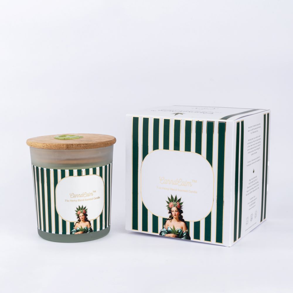 CannaCalm Grand Hemp Candle.