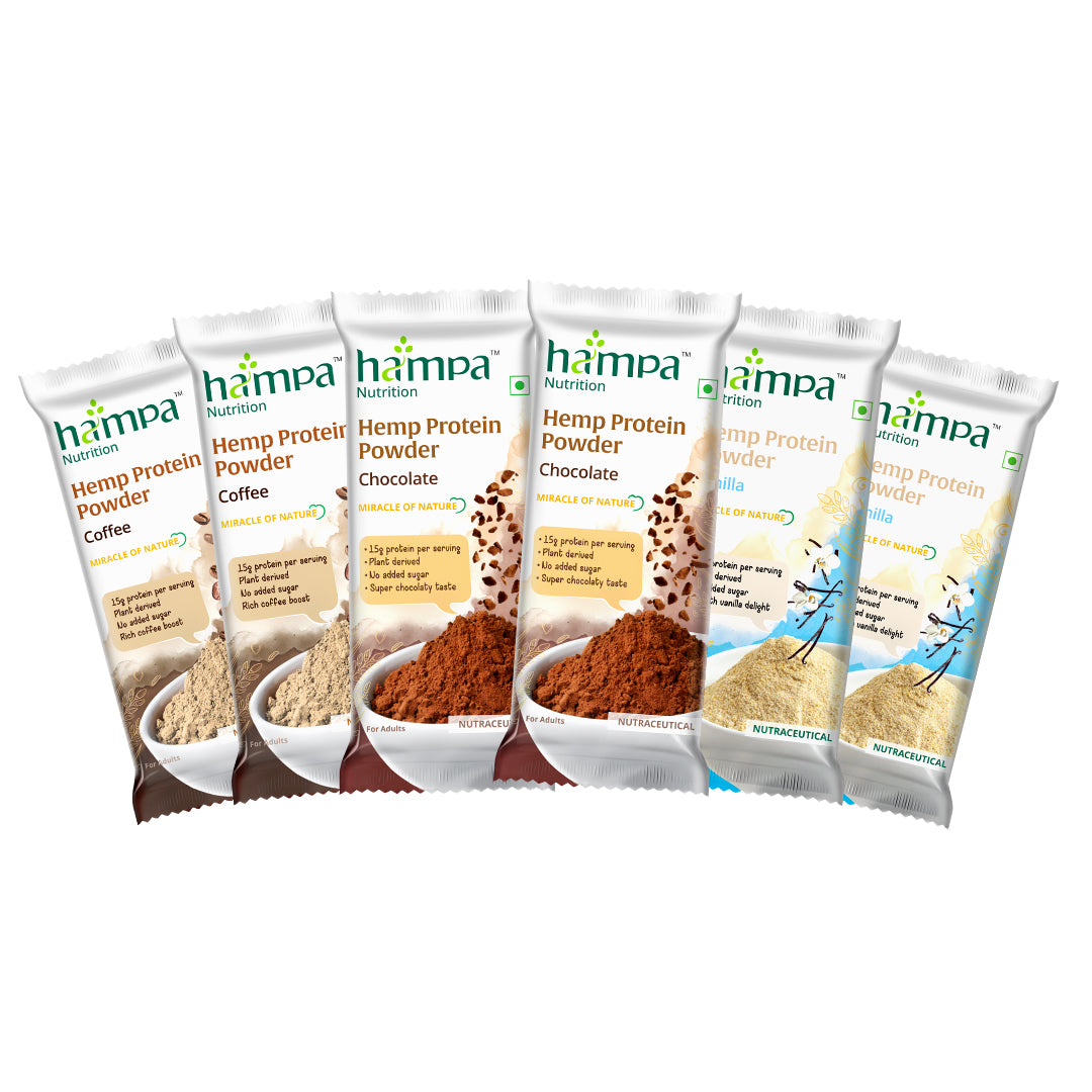 Hampa Wellness - Protein Powder - Mixed Flavours.