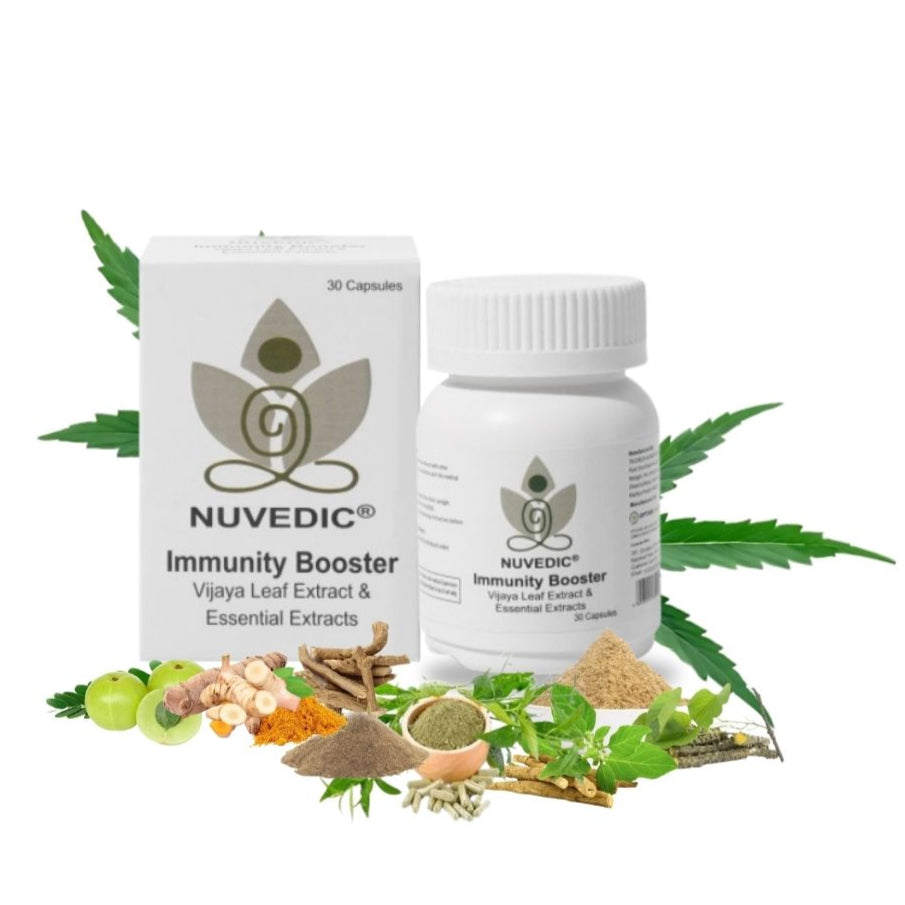 Nuvedic- Immunity Booster Vijaya Leaf Extract & Essential Extracts 30 CapsulesCannabis CapsulesNuvedic Immunity Booster Capsules - Ayurvedic | 30 Capsules