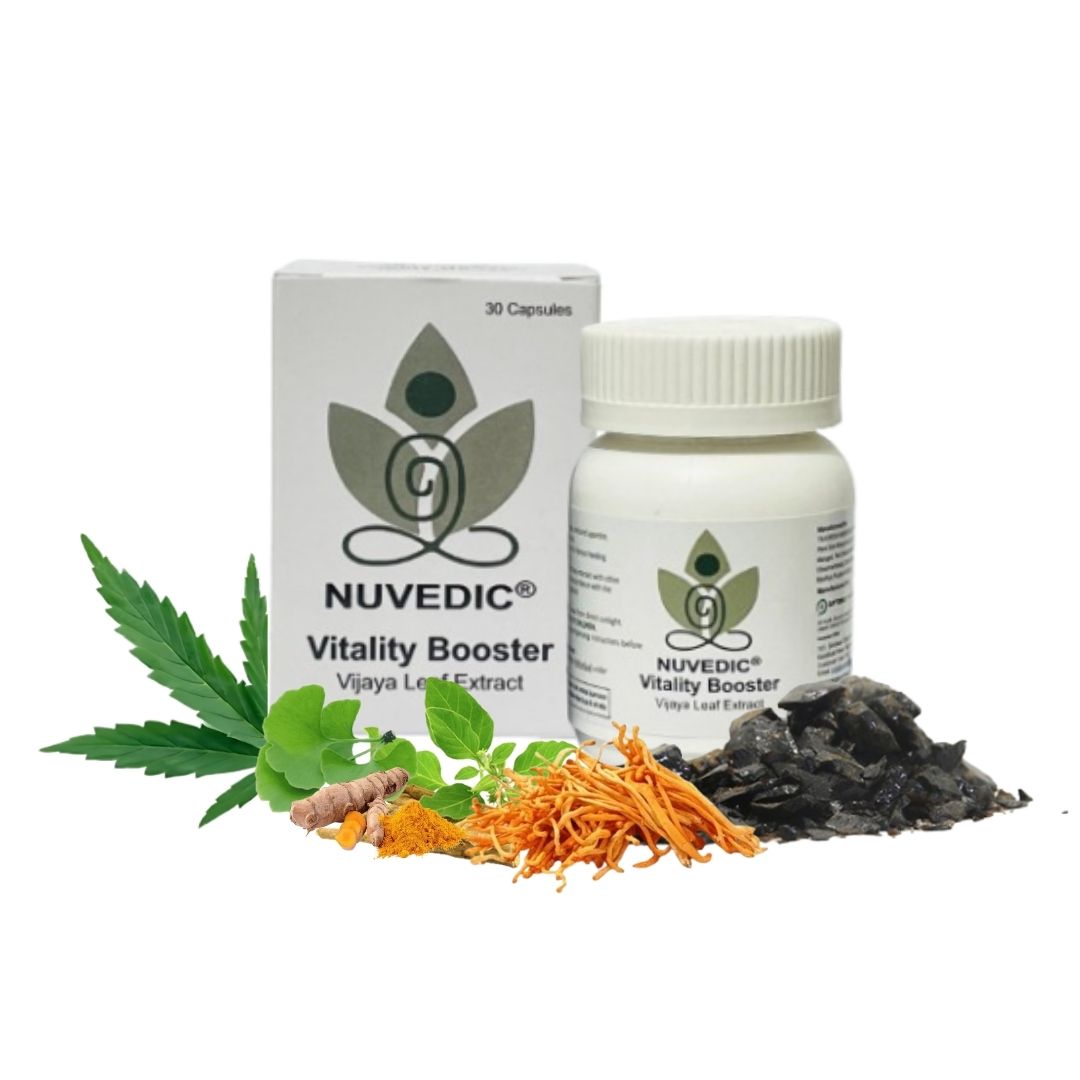 Nuvedic- Vitality Booster Vijaya Leaf Extract CapsulesVijaya capsuleNuvedic Vitality Booster Capsules - Ayurveda | Energy, Stress Relief
