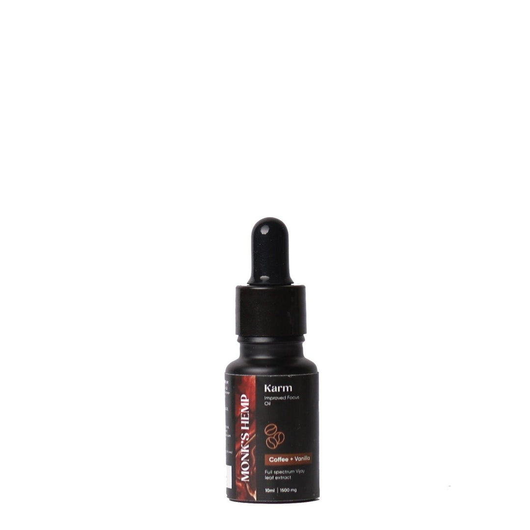 Monk's Hemp Karm (10:1) Improved Focus CBD Oil - Coffee Vanilla FlavorCBD + THC OilImproved Focus CBD Oil - Hemp Coffee Vanilla | Serenity Blend