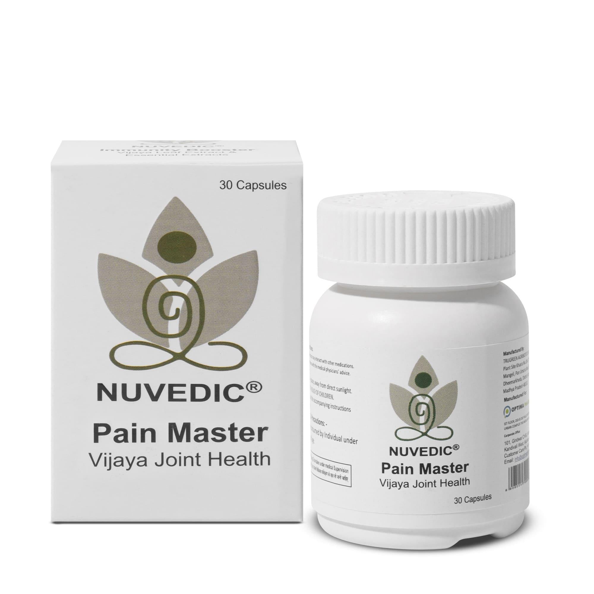 Nuvedic Pain Master Vijaya Joint Health | Ayurvedic Pain Relief Cannabis Capsules.