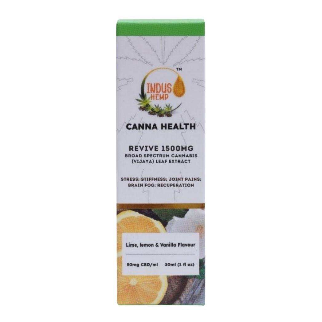 INDUS HEMP CBD Oil Revive – Peppermint & Lime | Stress & Joint Pain Relief (750mg/1500mg/2200mg)