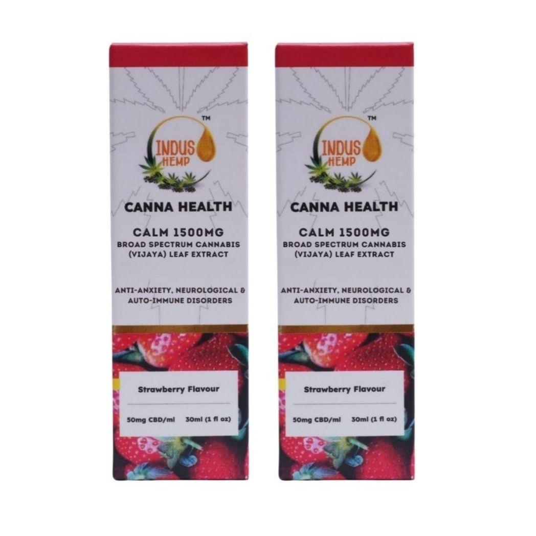 Indus Hemp Calm – Anti-Anxiety CBD Oil | Combo Pack (750mg/1500mg/2200mg).