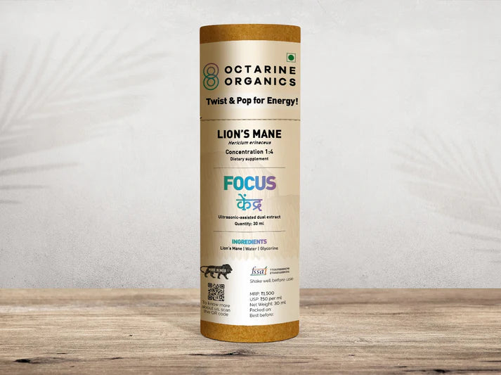 Octarine Organics Mind & Body Combo | Cordyceps + Lion’s Mane Extract | Energy & Focus