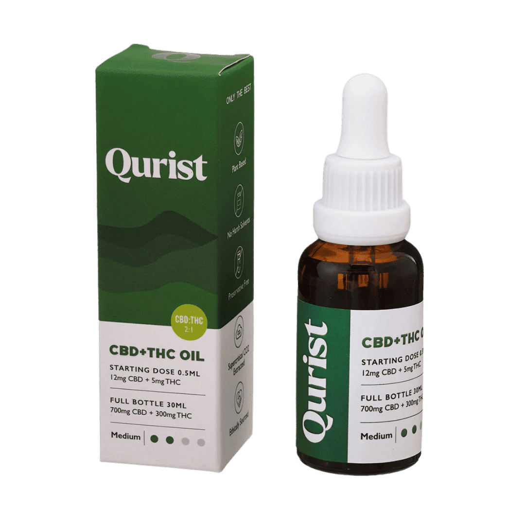 Qurist CBD + THC Oil - Medium 1000mg - CBD Store India