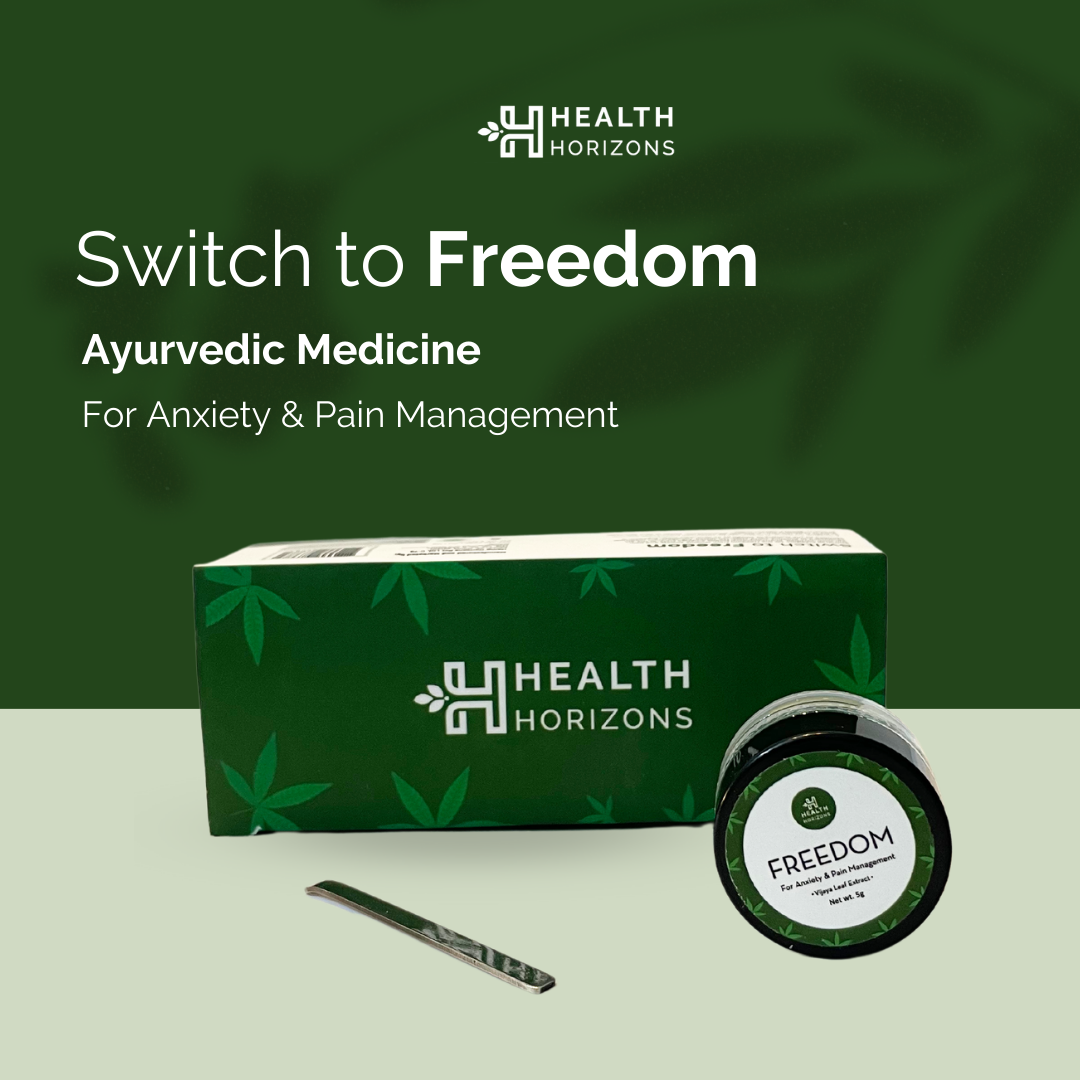 Health Horizons Freedom High THC Extract | 2:5 CBD:THC, 5000mg Full Spectrum | Anti Anxiety & Pain Management, 5 gms - CBD Store India