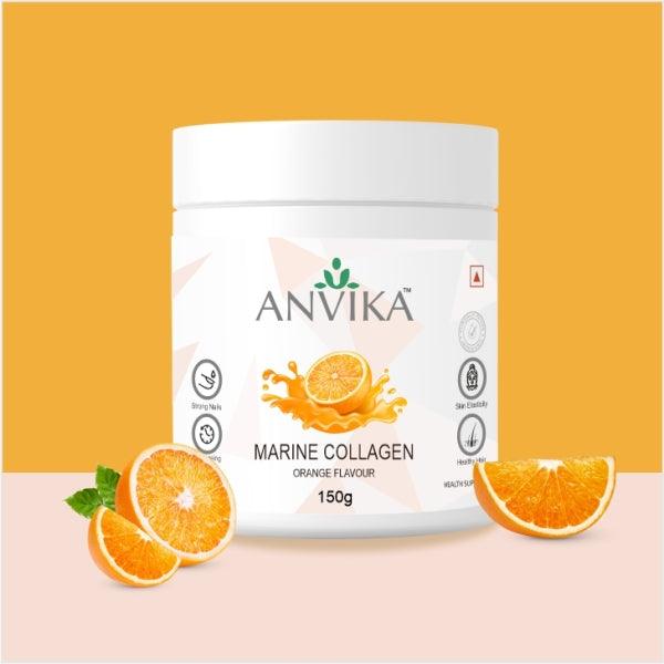 Anvika Marine Collagen 150gm Premium Japanese Peptides for Skin, Hairs, and NailsMarine CollagenAnvika Marine Collagen Peptides - Skin & Hair | Potent Care