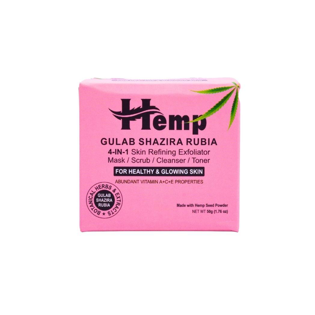 Indus Hemp Gulab Shazira Rubia | 4-in-1 Ayurvedic Skin Exfoliator.