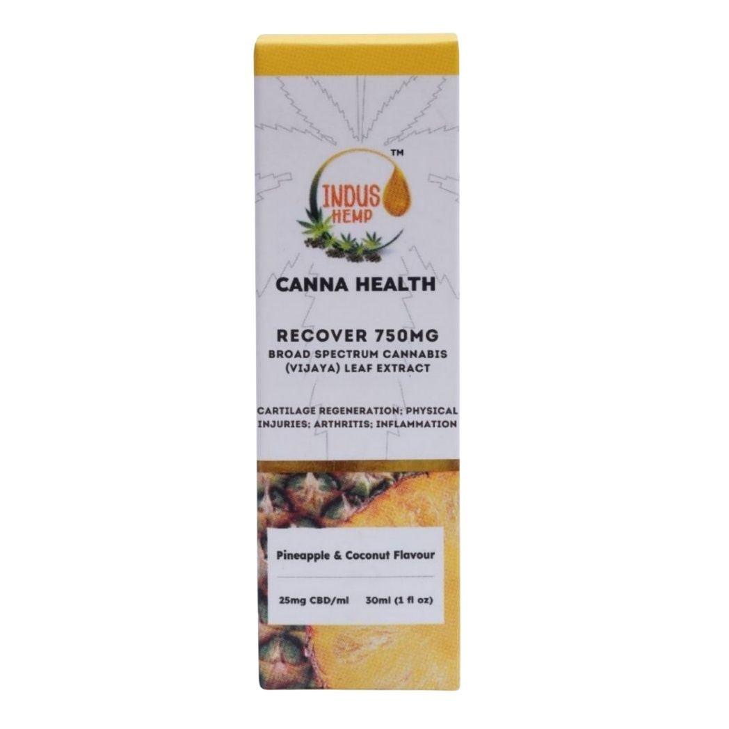 Indus Hemp Recover – Pineapple & Coconut CBD Oil for Joint & Pain Relief (750mg-2200mg).
